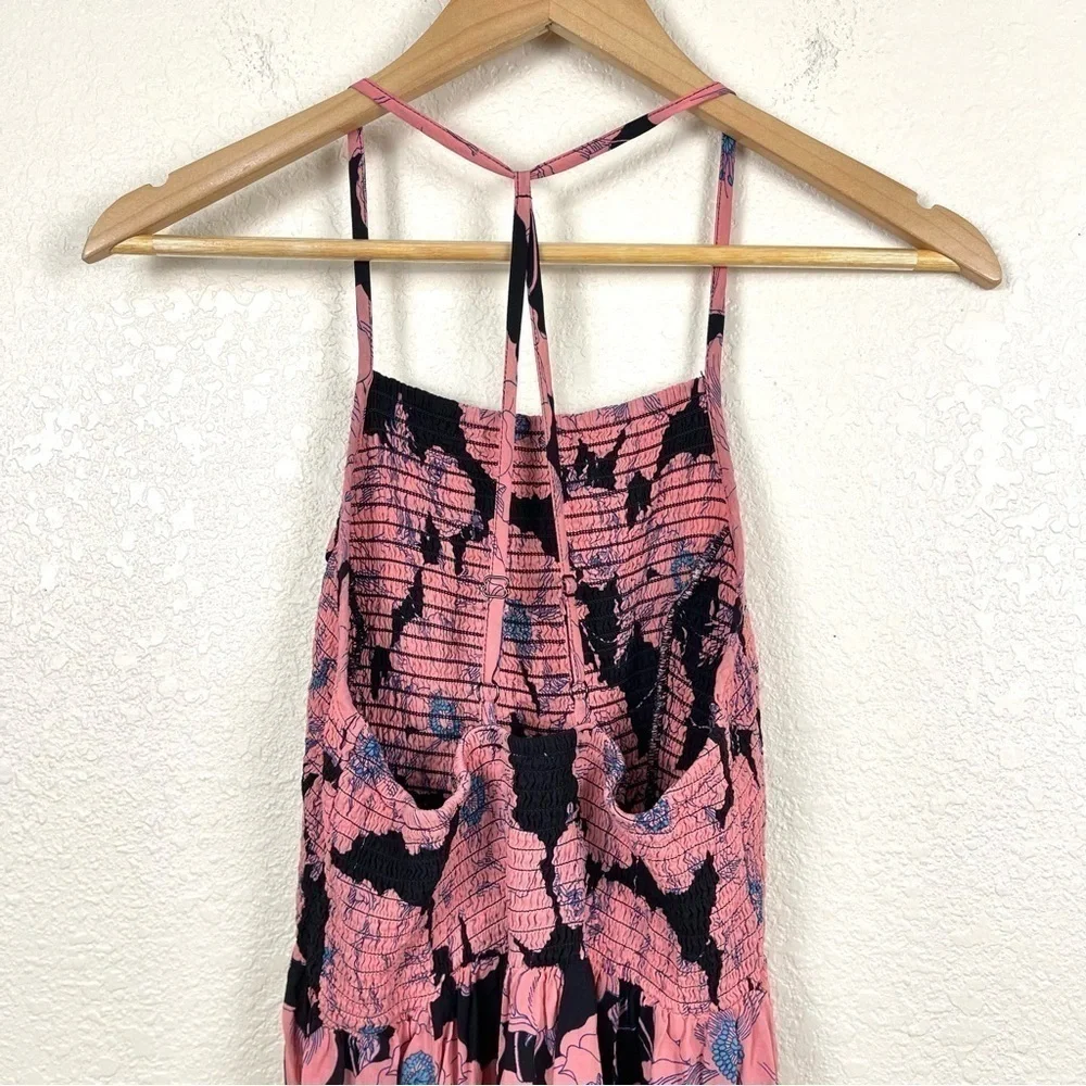 Free People‎ Heatwave Printed Maxi Slip Sleeveless Dress Size Medium Women